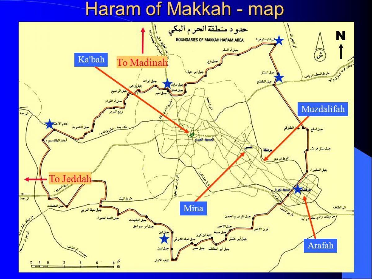 карта границы харама 