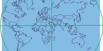 Карта Кааба находится в центре мира 