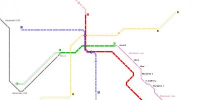 Карта метро в Мекке 