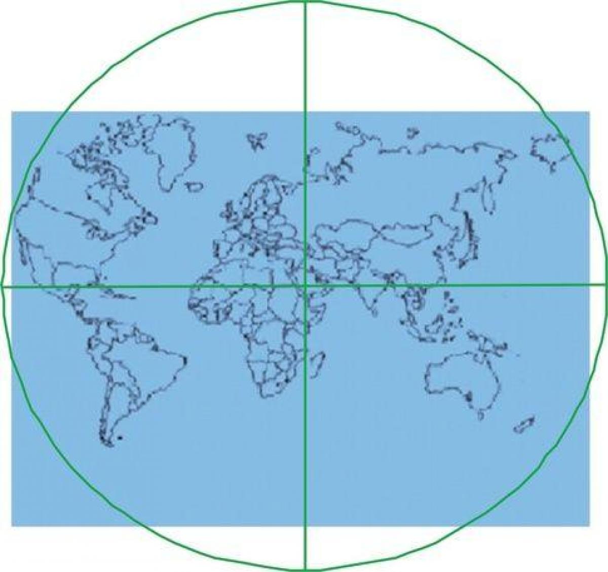 карта Кааба находится в центре мира 