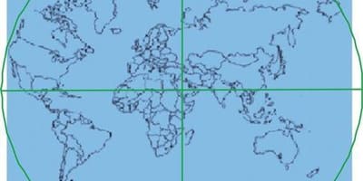 Карта Кааба находится в центре мира 